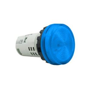 Đèn báo Idec phẳng, bóng Led loại Unibody, 24V AC/DC, Ø22, Xanh da trời, YW1P-1UQ4S